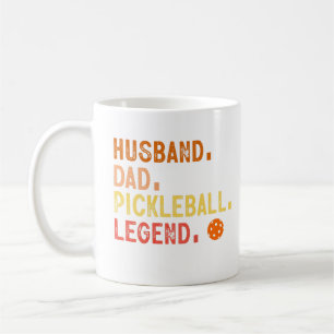 Caneca De Café Presente para Marido Pai Lendário de Pickelball