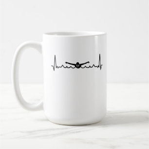 Caneca De Café Presente para Nadação de Pulsação para Nadadores