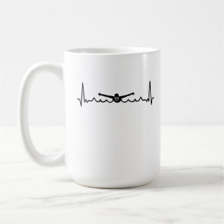 Caneca De Café Presente para Nadação de Pulsação para Nadadores
