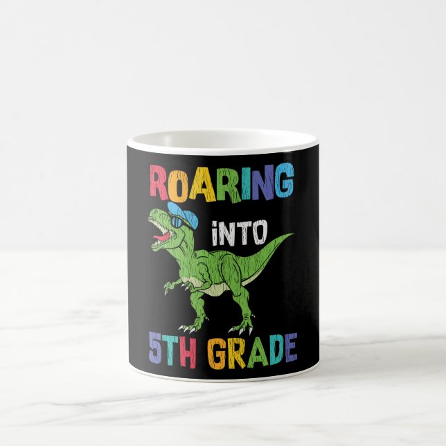 Caneca De Café Presente para o Primeiro Dia de Aula do 5º Ano par (Centro)