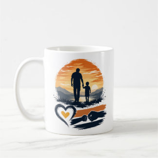 Caneca De Café Presente para Pai e Filho