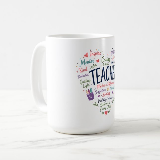 Caneca De Café Presente para Professor (Frente Esquerda)