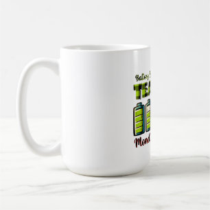 Caneca De Café Presente Para Professor Vida Útil de uma Profess