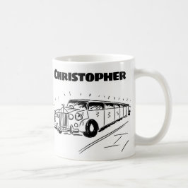 Caneca De Café Presente para um Chauffeur Limousine com Nome