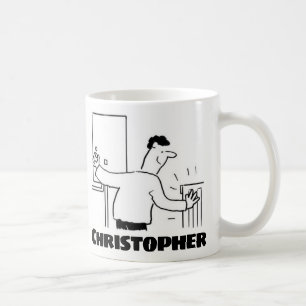 Caneca De Café Presente para um encanador com nome adicionado Cof