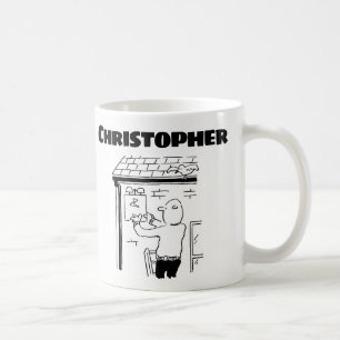 Caneca De Café Presente para um Fitter de Alarme com Nome
