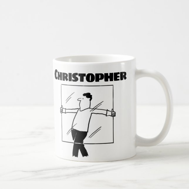 Caneca De Café Presente para um Glazier com Nome Coffee Mug (Direita)