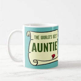 Caneca De Café Presente para uma tia. A melhor tia do mundo