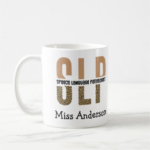 Caneca De Café Presente patologista de língua de fala do SLP per