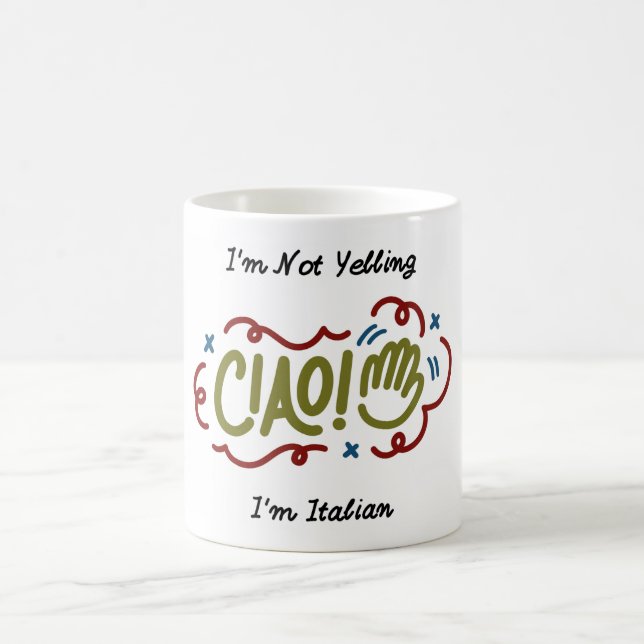 Caneca De Café Presente perfeito para italianos e ítalo-americano (Centro)