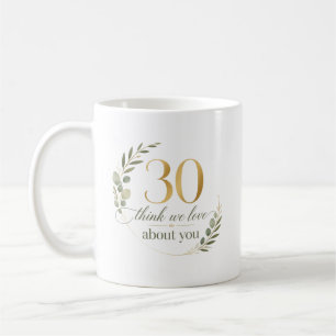 Caneca De Café Presente Personalizado 30 Coisas que Amamos em Voc