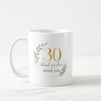 Caneca De Café Presente Personalizado 30 Coisas que Amamos em Voc
