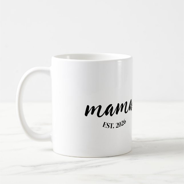 Caneca De Café Presente Personalizado Ano da Mamãe para a Mamãe (Esquerda)