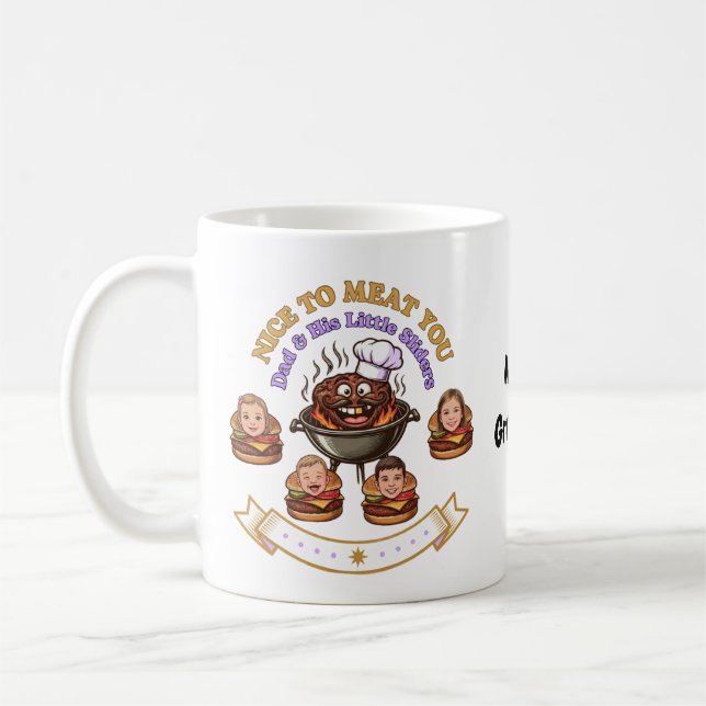 Caneca De Café Presente Personalizado BBQ Grill Master - Prazer e (Esquerda)