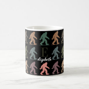 Caneca De Café Presente Personalizado Bigfoot Bebidas Retro Sasqu