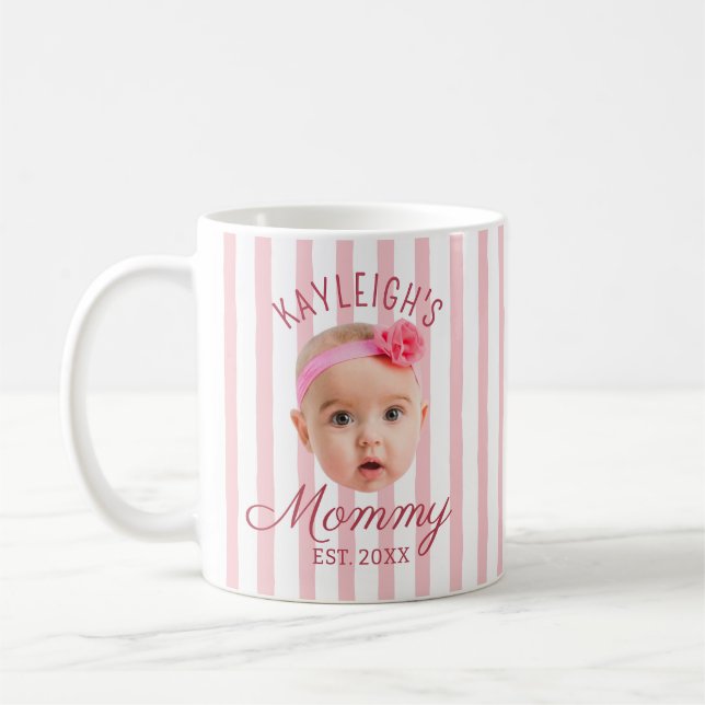 Caneca De Café Presente Personalizado com Foto e Rosto Rosa para  (Esquerda)