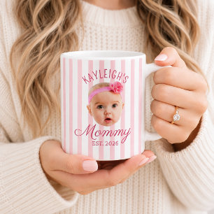 Caneca De Café Presente Personalizado com Foto e Rosto Rosa para