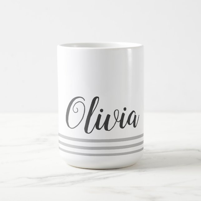 Caneca De Café Presente Personalizado Com Nome Em Roteiro Isolado (Centro)