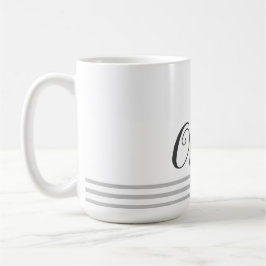 Caneca De Café Presente Personalizado Com Nome Em Roteiro Isolado