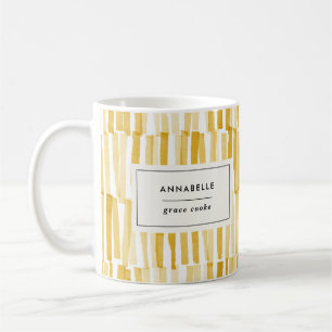 Caneca De Café Presente personalizado com padrão abstrato modern