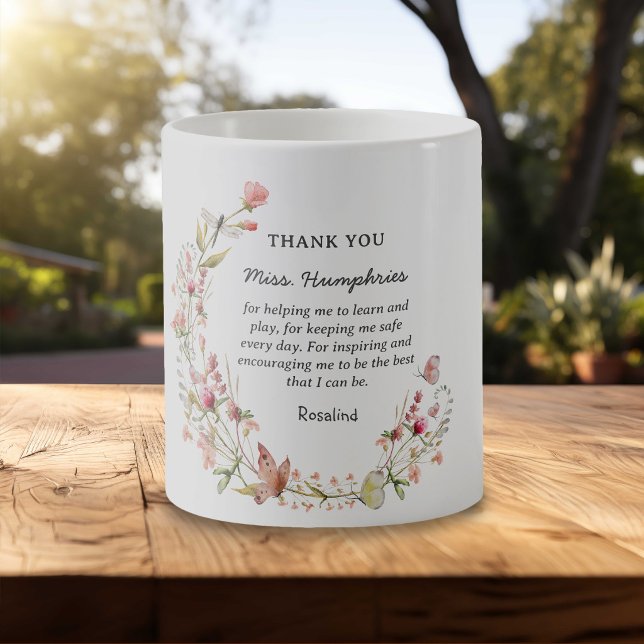 Caneca De Café Presente Personalizado de Agradecimento ao Profess (Criador carregado)