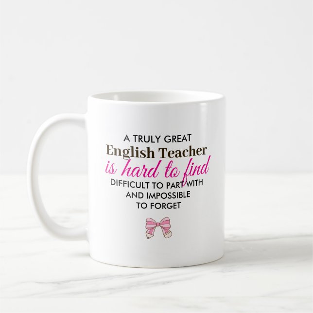 Caneca De Café Presente Personalizado de Agradecimento para Profe (Esquerda)