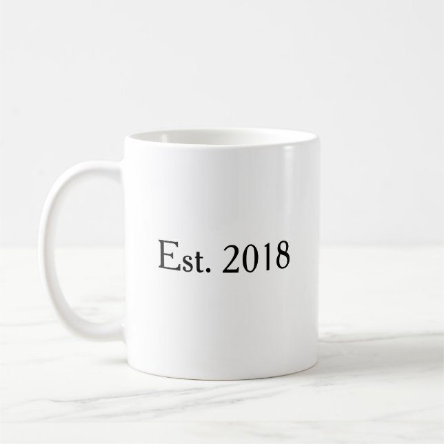 Caneca De Café Presente Personalizado de Ano de Casamento para Ca (Esquerda)