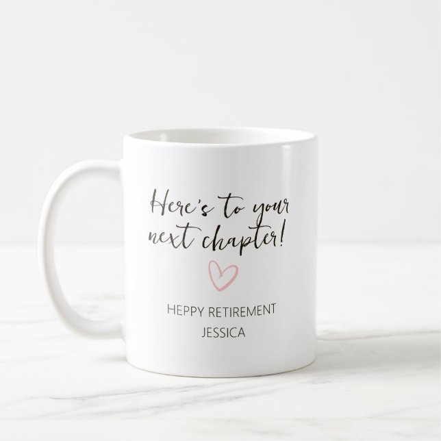 Caneca De Café Presente Personalizado de Aposentadoria para o Pró (Esquerda)