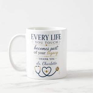 Caneca De Café Presente Personalizado de Apreciação ao Médico