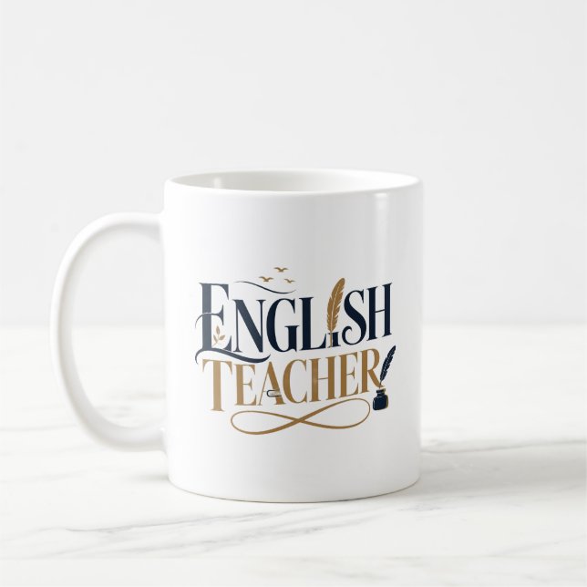 Caneca De Café Presente Personalizado de Apreciação para Professo (Esquerda)