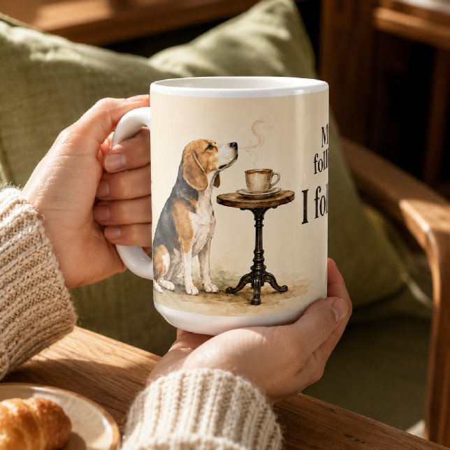 Caneca De Café Presente Personalizado de Beagle Engraçado Amante  (Criador carregado)