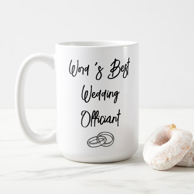 Caneca De Café Presente Personalizado de Casamento para o Celebra (Com Donut)
