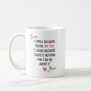 Caneca De Café Presente Personalizado de Citação – Você É Meu Fil