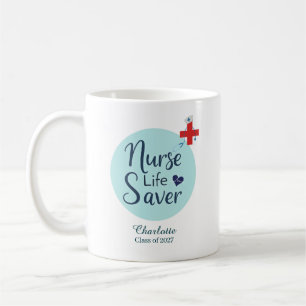 Caneca De Café Presente Personalizado de Formatura de Enfermeira 