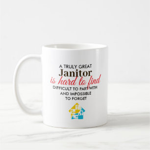 Caneca De Café Presente Personalizado de Grande Faxineiro