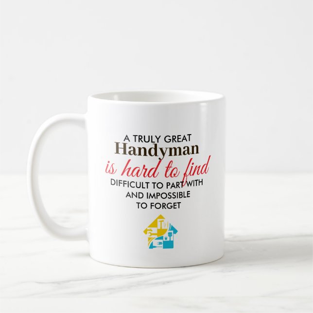 Caneca De Café Presente Personalizado de Grande Faz-tudo (Esquerda)