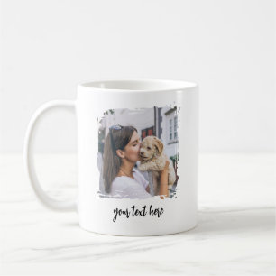 Caneca De Café Presente Personalizado de Imagem de Texto Personal