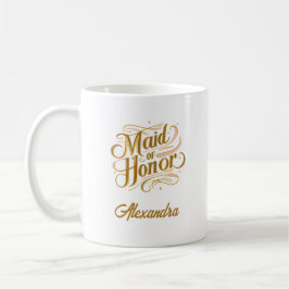 Caneca De Café Presente personalizado de Madrinha de casamento Mu