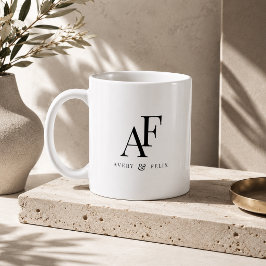 Caneca de Café | Presente Personalizado de Monogra