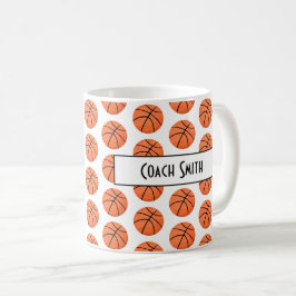Caneca De Café Presente personalizado de treinador de basquete
