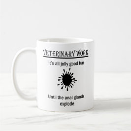 Caneca De Café Presente personalizado de veterinário engraçado
