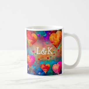 Caneca De Café Presente Personalizado do Dia dos Namorados Românt