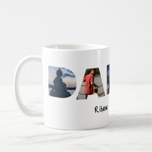 Caneca De Café Presente personalizado do Dia dos Pais com foto
