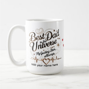 Caneca De Café Presente personalizado em estrela de pulsação para