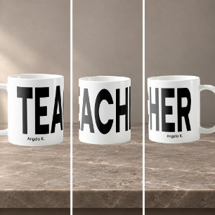 Caneca De Café Presente Personalizado Envolvente para PROFESSOR