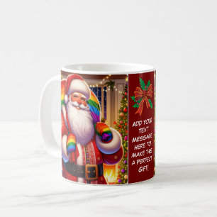 Caneca De Café Presente Personalizado Feliz Natal Papai Noel Gay