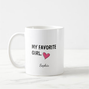 Caneca De Café Presente Personalizado Minha Filha Favorita