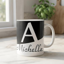 Presente Personalizado Minimalista Nome Preto e Br