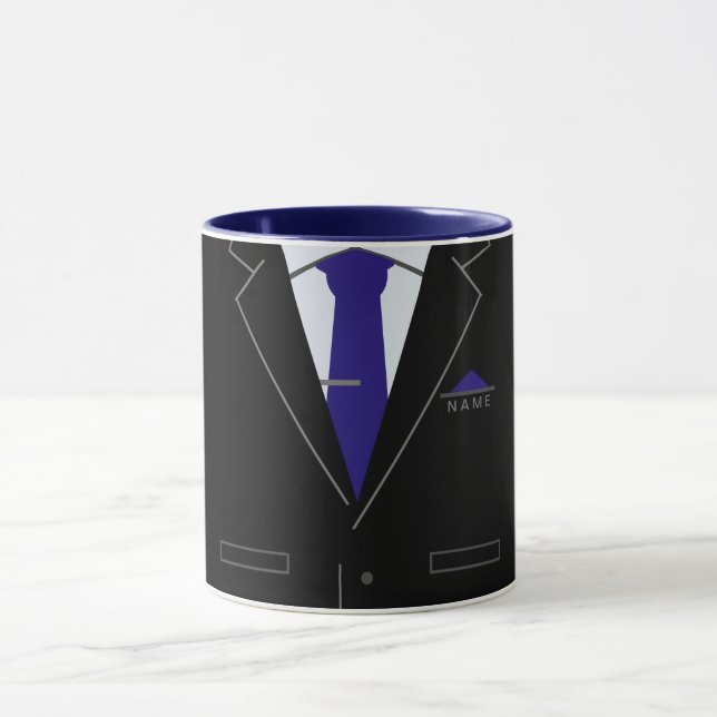 Caneca de Café Presente Personalizado Nome Negócio (Centro)