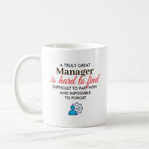 Caneca De Café Presente Personalizado Nome para um Grande Gerente